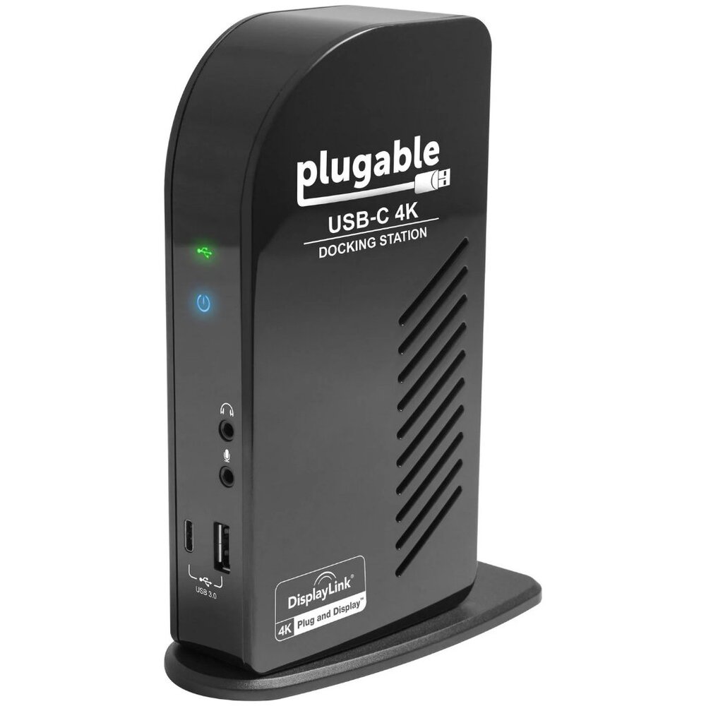 NIB Plugable USB-C Triple Display 4K Docking Station with USB Power Delivery